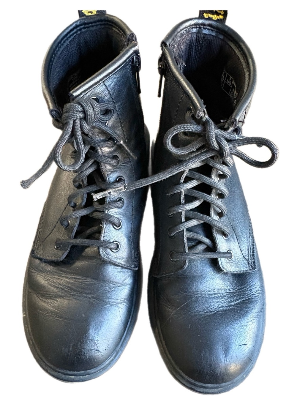 Dr. Martens Black Leather Lace-Up Ankle Boots